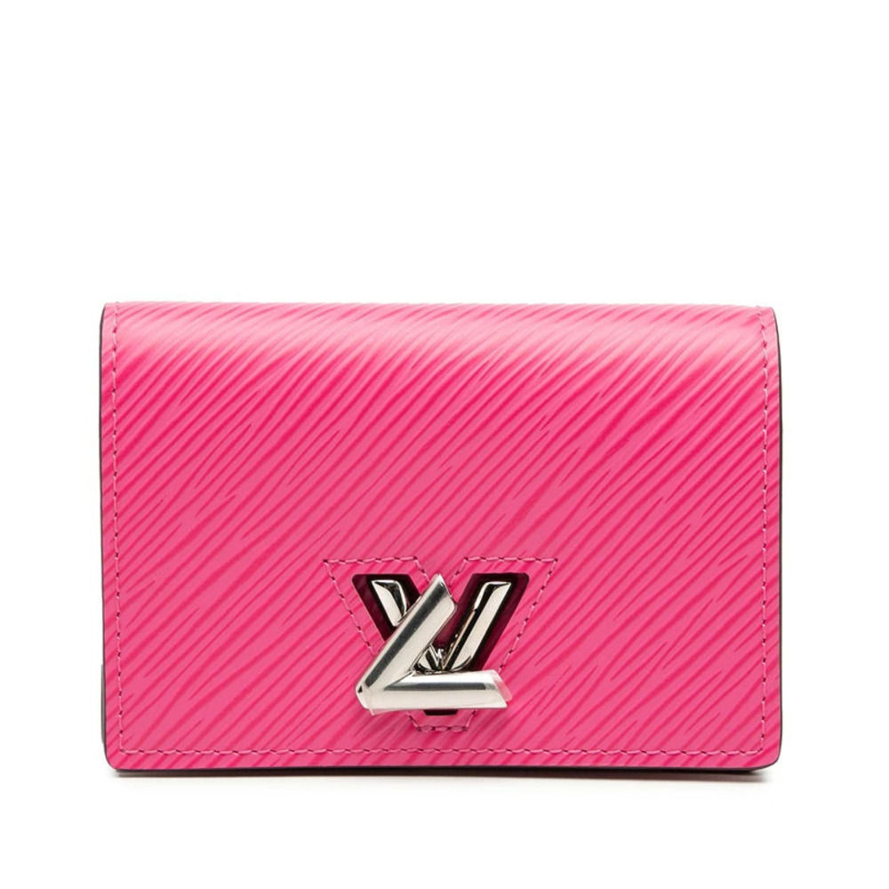 Louis Vuitton Epi Twist Sculptique Card Case Wallet Business Pink Leather